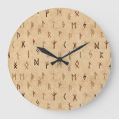 Runes Wall Clock Grote Klok (Voorkant)