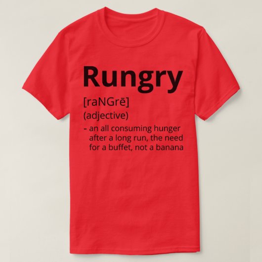Rungry Definition Description 3 T-shirt (Design voorkant)