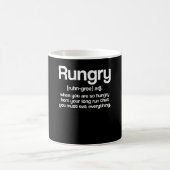 Rungry Definition Runner Hunger die honger lijdt Koffiemok (Center)
