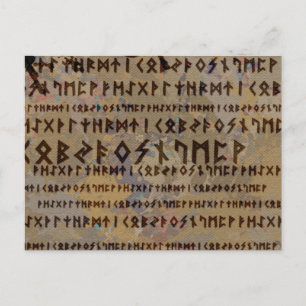 Runic alphabet - Elder Futhark Briefkaart