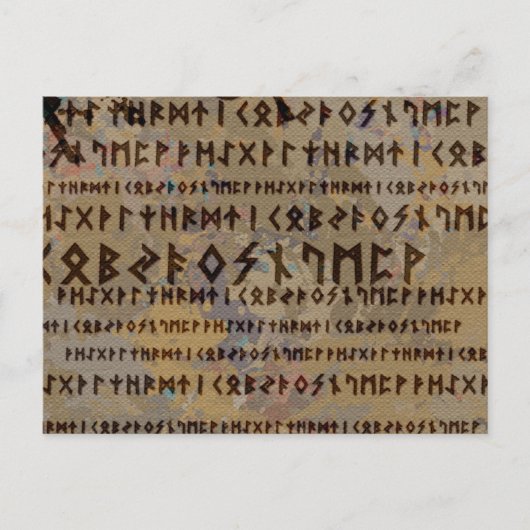 Runic alphabet - Elder Futhark Briefkaart (Voorkant)
