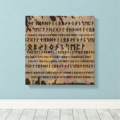 Runic alphabet - Elder Futhark Canvas Afdruk (Insitu (Houten vloer))