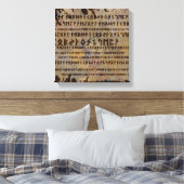 Runic alphabet - Elder Futhark Canvas Afdruk (Insitu (Slaapkamer))