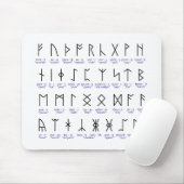 Runic Alphabet Muismat (Met muis)