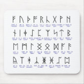 Runic Alphabet Muismat (Voorkant)