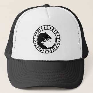 Runic Dire Wolf viking norse nordic runes Trucker Pet