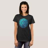 Runic Magical Pentacle Pagan Witchcraft Protection T-shirt (Voorkant volledig)