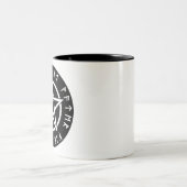 Runic Pentacle Coffee Cup Tweekleurige Koffiemok (Center)