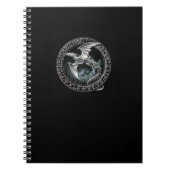 Runic Silver Dragon-laptop Notitieboek (Voorkant)