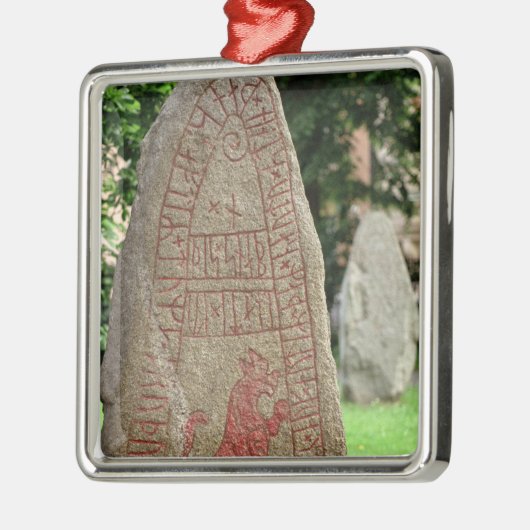 Runic stone metalen ornament (Links)