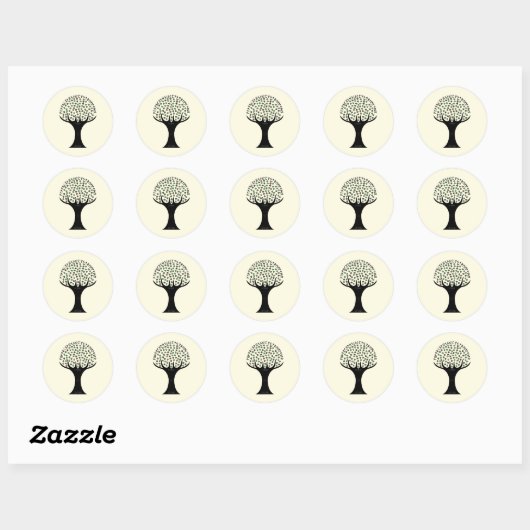 Runic Tree Sticker (Rond) (Vel)
