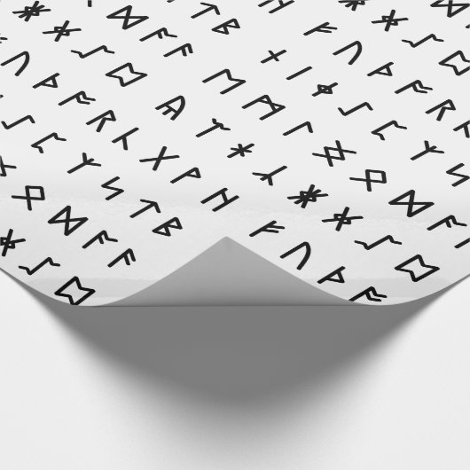 Runisch alfabet [Futhorc] Cadeaupapier (Hoek)