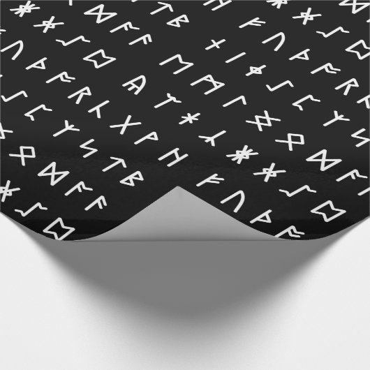 Runisch alfabet [Futhorc] Cadeaupapier (Hoek)