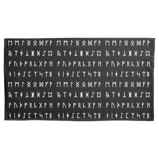 Runisch alfabet [Futhorc] Kussensloop (Voorkant-Links)
