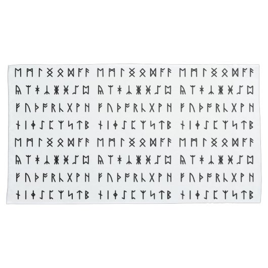 Runisch alfabet [Futhorc] Kussensloop (Voorkant-Rechts)