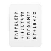 Runisch alfabet [Futhorc] Magneet (Verticaal)