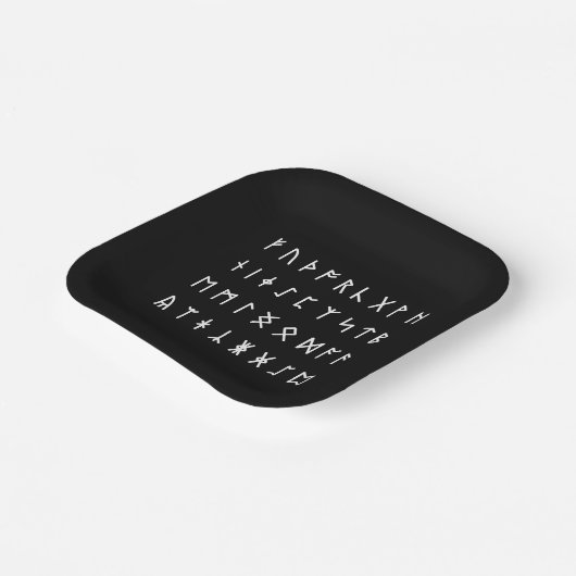 Runisch alfabet [Futhorc] Papieren Bordje (Gebogen)