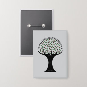 Runische Boom Knoppen Button
