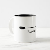 Runnable Kayak Paddle Tweekleurige Koffiemok (Voorkant links)