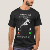 Runnen belt en ik moet een mobiel T-shirt maken (Voorkant)