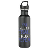 Runnen - Eat Sleep trail run repeat Waterfles (Voorkant)