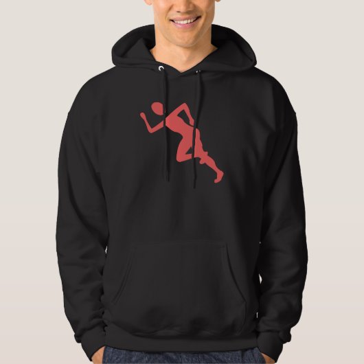 Runnen - Tropisch roze Hoodie (Voorkant)