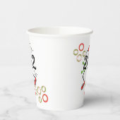 Runner 26.2 Marathon kerstfeestdagen Cups Papieren Bekers (Links)