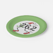 Runner 26.2 Marathoner © Kerstfeestdag Papieren Bordje (Gekanteld)