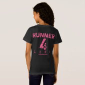 Runner 4 Life - Roze T-shirt (Achterkant volledig)