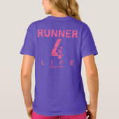 Runner 4 Life - Roze T-shirt (Achterkant)