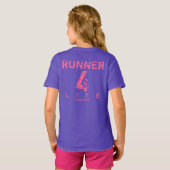 Runner 4 Life - Roze T-shirt (Achterkant volledig)