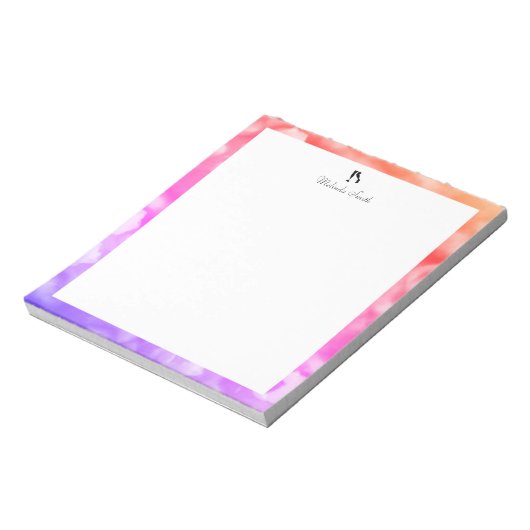 Runner. Aangepast Notitieblok (Linkerzijde)