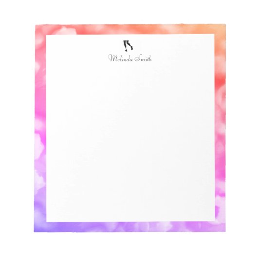 Runner. Aangepast Notitieblok (Voorkant)