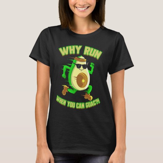 Runner Avocado  for Jogger Vegan Marathon T-shirt (Voorkant)