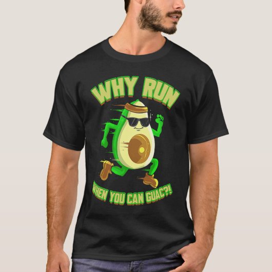 Runner Avocado  for Jogger Vegan Marathon T-shirt (Voorkant)