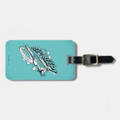 RUNNER™ BEEP BEEP!™ Halftone Bagagelabel (Voorkant horizontaal)