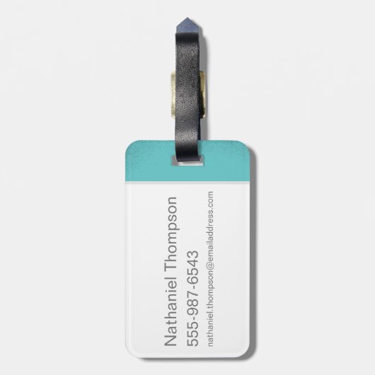 RUNNER™ BEEP BEEP!™ Halftone Bagagelabel (Achterkant verticaal)