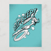 RUNNER™ BEEP BEEP!™ Halftone Briefkaart (Voorkant)