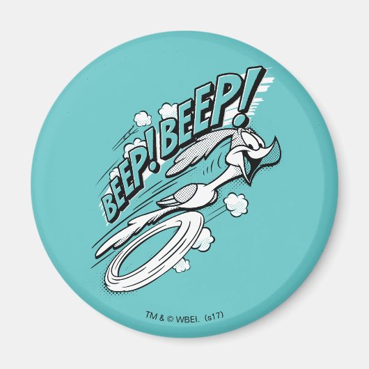 RUNNER™ BEEP BEEP!™ Halftone Magneet (Voorkant)