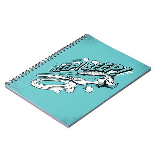 RUNNER™ BEEP BEEP!™ Halftone Notitieboek (Linkerzijde)