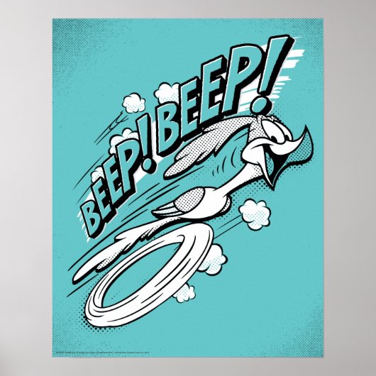 RUNNER™ BEEP BEEP!™ Halftone Poster (Voorkant)