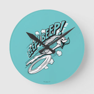 RUNNER™ BEEP BEEP!™ Halftone Ronde Klok