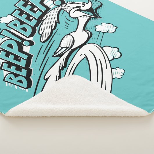 RUNNER™ BEEP BEEP!™ Halftone Sherpa Deken (3/4)