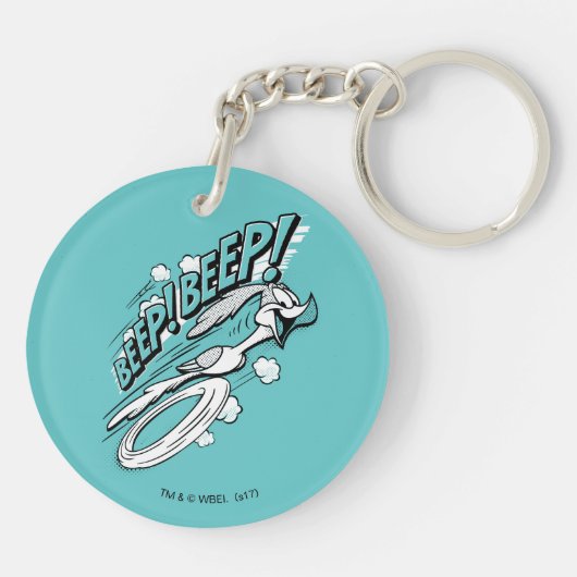 RUNNER™ BEEP BEEP!™ Halftone Sleutelhanger (Achterkant)