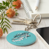 RUNNER™ BEEP BEEP!™ Halftone Sleutelhanger (Zijkant)