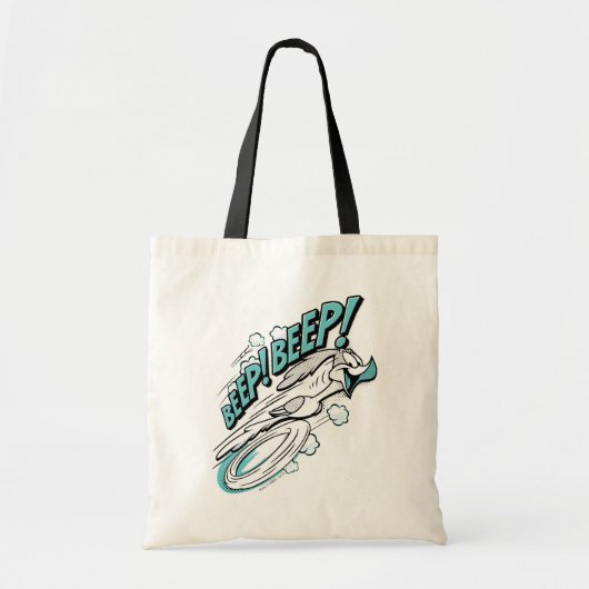 RUNNER™ BEEP BEEP!™ Halftone Tote Bag (Voorkant)