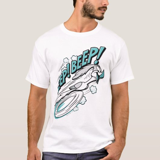 RUNNER™ BEEP BEEP!™ Halftone Tri-Blend Shirt (Voorkant)