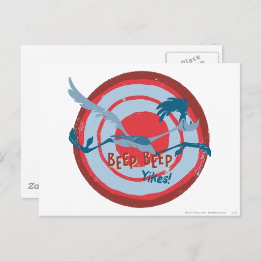 RUNNER™ BEEP BEEP!™ Yikes! Briefkaart (Voorkant / Achterkant)