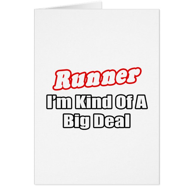 Runner...Big Deal (Voorkant)