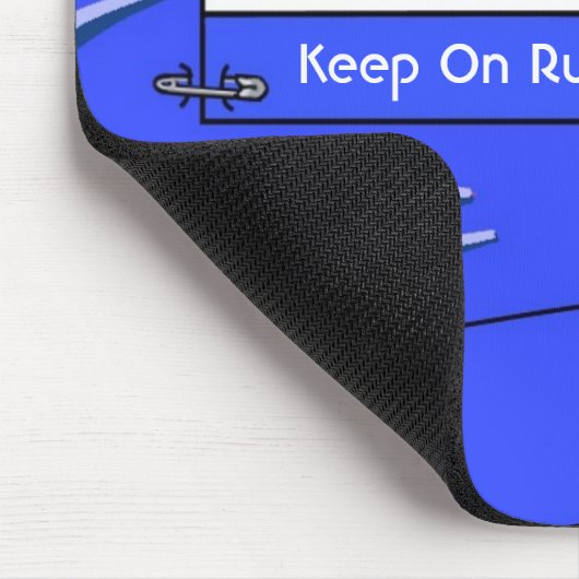 Runner Blue Vest Mouse Mat Muismat (Hoek)
